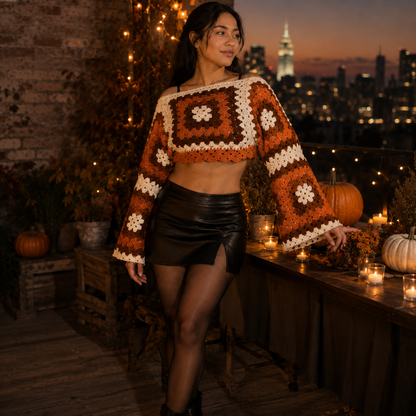 Granny Square Crochet Shrug